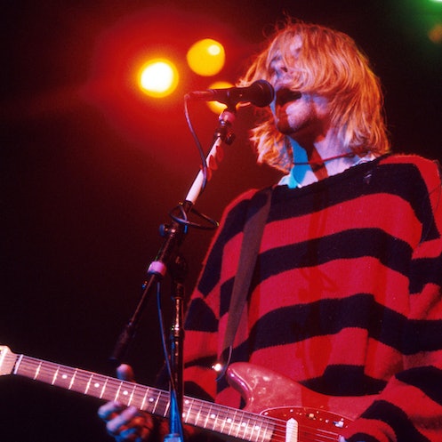 Kurt Cobain of Nirvana (Photo by KMazur/WireImage)