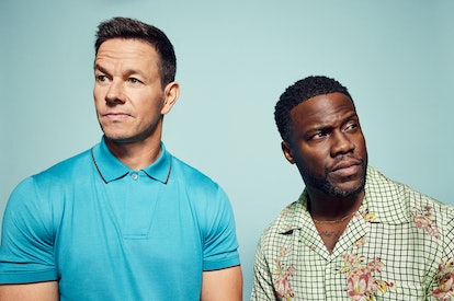 Kevin Hart & Mark Wahlberg looking away from each other 