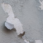 Peeling paint on a wall, potentially exposing lead, a well-known neurotoxin