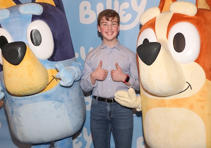 HOLLYWOOD, CALIFORNIA - JANUARY 27: Actor Iain Armitage attends the premiere of "Bluey's Big Play" a...