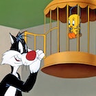 Tweety Bird versus Sylvester 