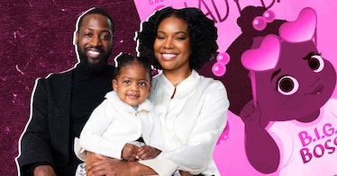 Dwyane Wade and Gabrielle Union with their child who offer advice to parents of trans kids